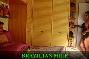 Stepmom catches me hard demands fierce anal fuck through red sheer