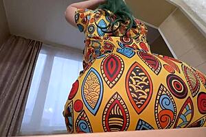 Busty stepmom's huge juicy ass on windowsill gets triple pleasure from stepson right there