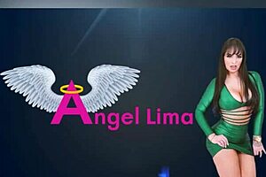Angel Lima bounces on cock moaning wildly