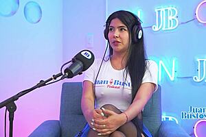 busty latina mayaofi rides fuck machine then deepthroats cameraman for facial cumshot