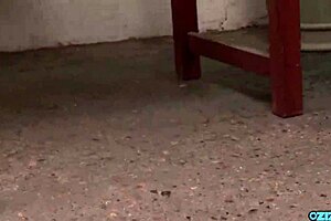 blonde in raincoat takes massive cock smashing her wet cunt