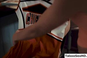 stepmommy joins threesome horny man seduces skinny teen old young lesbian play