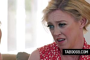 busty blonde stepmom dee williams fucks stepson to bond new family taboo