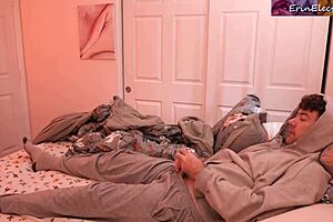 Stepmom Wakes Stepson with Morning Action