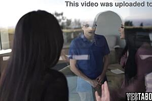 furious big boobs latina milf i mean neighbor... fucks huge dick in front uh wife!