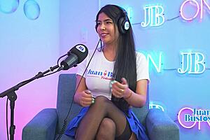 busty latina mayaofi rides fuck machine then deepthroats cameraman for facial cumshot