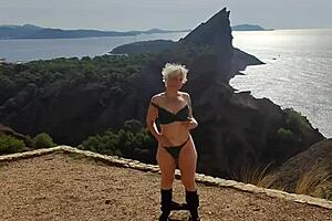 Jaime Exposes Ass And Panties In Wild Nature Exhibition