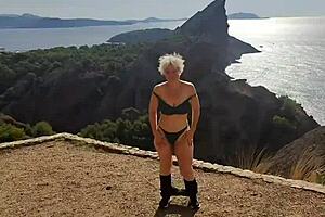 Jaime Exposes Ass And Panties In Wild Nature Exhibition