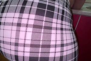 in kitchen tight leggings huge titted stepmom sucks stepsons cock then anal doggy