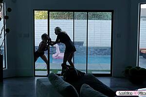 Blonde teen craves one last milf lick before it's too late?