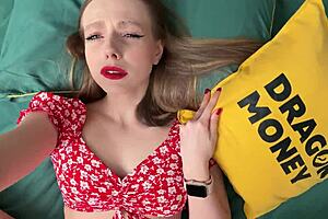 stepsis strips rips clothes for cash porn in bedroom