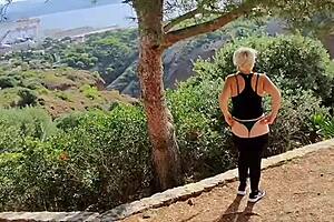 Jaime Exposes Ass And Panties In Wild Nature Exhibition