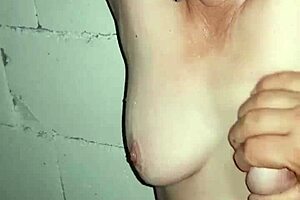 french maid slave f humiliated garage chained outdoor bdsm toilet slap.