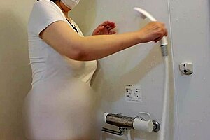 married asian bride sneaks dildo play in bathroom full vid linked 😏💦