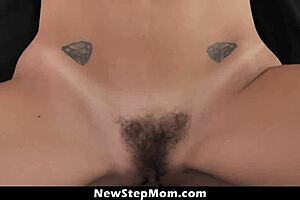 stepson strokes aggressive making stepmom moan orgasm loud newstepmom