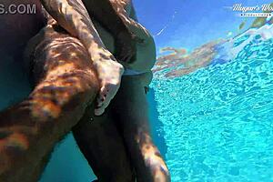 All Natural Milf Julia North Takes Underwater Anal Gaping In Pool