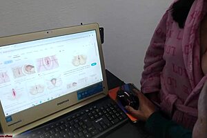 anatomy lesson turns punheta sex bath with natural tits milf stepmom moaning cowgirl