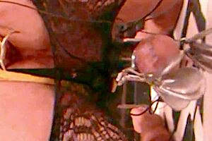 jett hoover squirts from hot curling iron fuck after bbc dildo cum injection