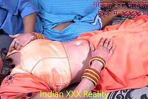 Indian stepmom pussy fucked by stepson with dirty hindi talk