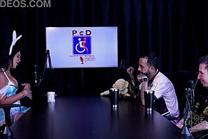 TIFFANY ROCHA'S BEST MOMENTS IN SHEER RED LINGERIE PART 1