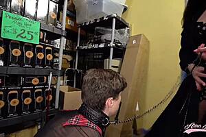 Whoa, Mistress Alina Angel strap-on pounds her employee's tight ass hard! 🔥🍑😈 Dirty talk everywhere!