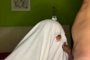 stepmom and stepson play forbidden banana games with big tits