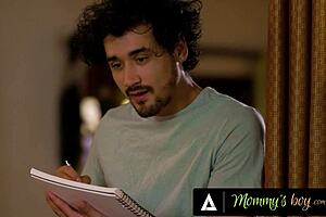 Mommy's Boy Overwhelmed as Stacked MILF Rayveness Rides Stepsons Dick Wildly