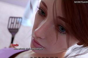 stepmom sneaks stepson fuck in kitchen while hubby's near – 3d hentai game