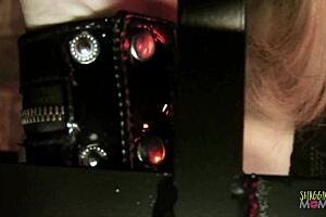 two milfs take double penetration in dark dungeon group anal