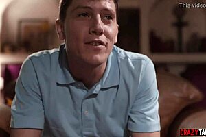 that milf widow falls for teen neighbor's tricks and gets fucked hard