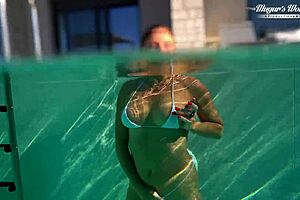 All Natural Milf Julia North Takes Underwater Anal Gaping In Pool