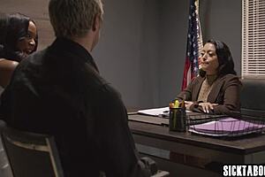 Horny babe big dick guy ravage rough threesome pounding