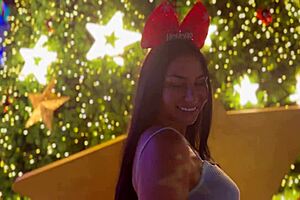Good Santa Gifts Hot Brunette POV Christmas Fuck Full Video