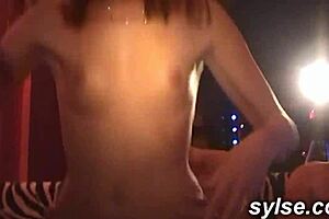 Milf Blowjob in Train Leads to Restaurant Anal Orgy