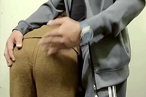 housewife slips off shirt trousers for boyfriend tease