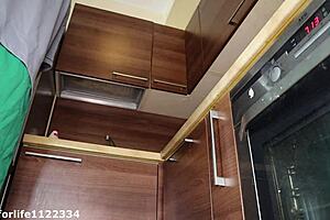 stepmom controls stepson with facesitting and clit licking while dad cooks dinner