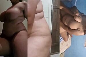 Stepmom's massive natural tits revealed