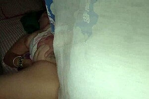 Stepmom spreads legs lets me creampie hairy pussy