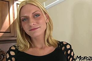 Blonde Student Deepthroats Daddy's Monster Cock To Orgasm!