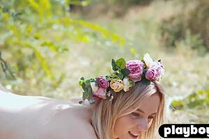 whoops i ripped my clothes showing off outdoors playboy style