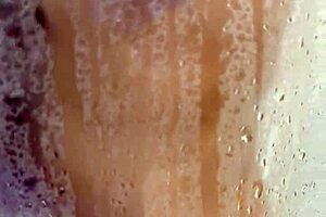 amirah anastasia strips naked for steamy latina shower bathing tease