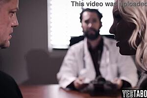 Mature horny doctor fucks big-boobed curvy milf hardcore pov in hospital office