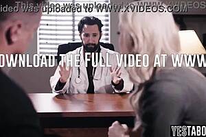 Mature horny doctor fucks big-boobed curvy milf hardcore pov in hospital office