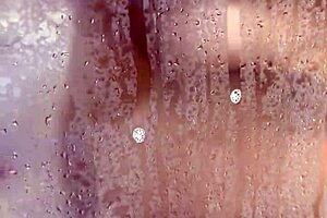 amirah anastasia strips naked for steamy latina shower bathing tease