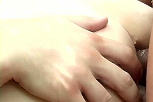 i feel blonde milf's gaping asshole stretched in double anal penetration bed romp