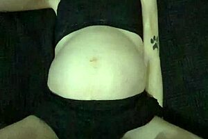 POV amateur pregnant MILF begs for deep doggystyle creampie finish