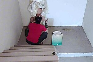 secret stair fuck with sister-in-law while husband's away