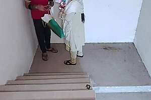 secret stair fuck with sister-in-law while husband's away