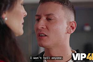 Vip4k. Skinny European Milf In Stockings Ignites Uncontrollable Monster Cock Lust