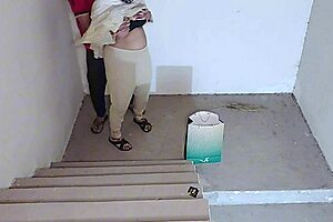 secret stair fuck with sister-in-law while husband's away